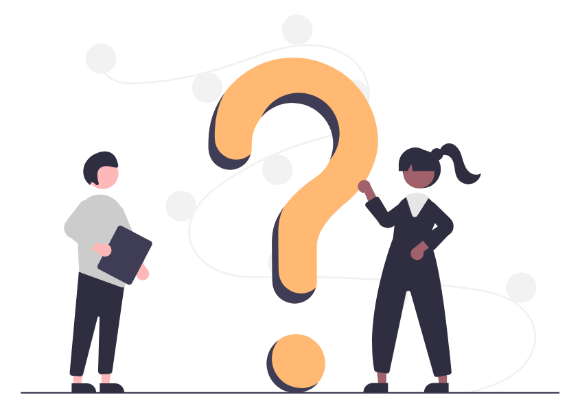 迷っているイラスト